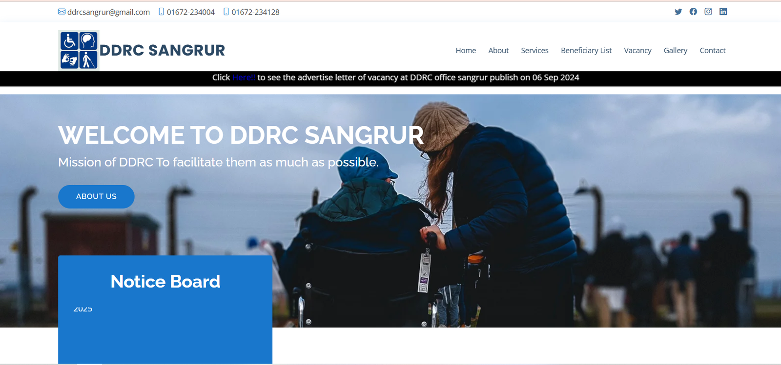DDRC Sangrur — Rehabilitation Centre
